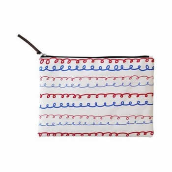 Graphic Pattern [Wavy Lines] Pouch By Colour-Up