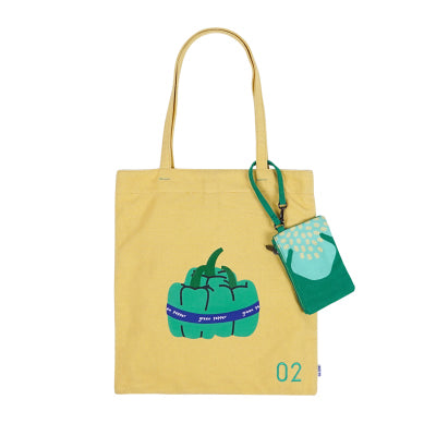 Vegetable Green Pepper Tote Bag By 小野 Xaoye