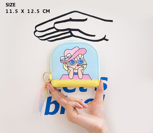 Half Moon [Sakura Girl] Card Pouch By Bentoy