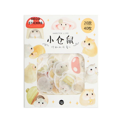 Animal Hamster Deco Stickers Pack