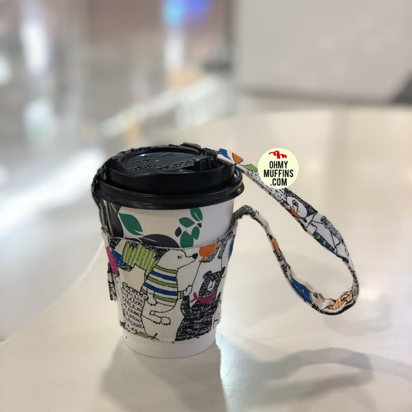 Hand-Sewn Fabric [Hello Kitty] Cup Holder