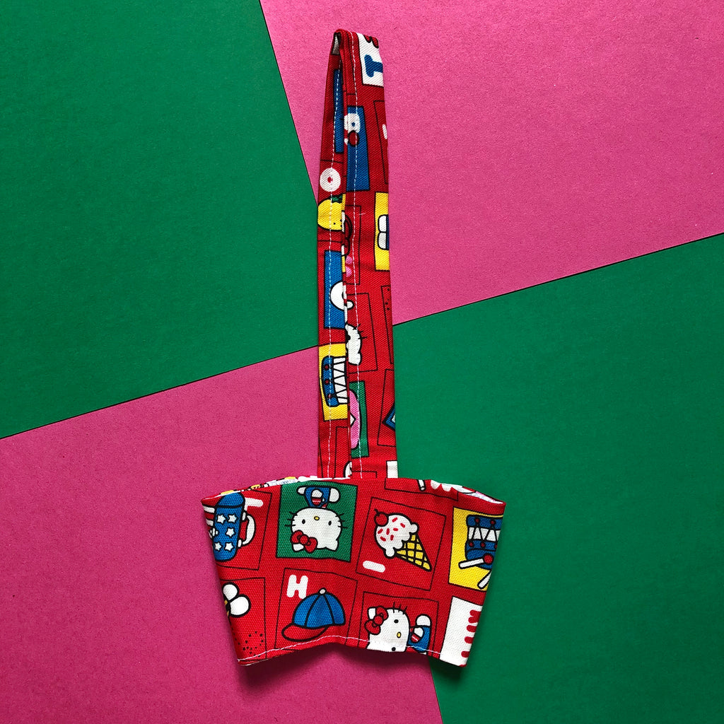 Hand-Sewn Fabric Hello Kitty Cup Holder