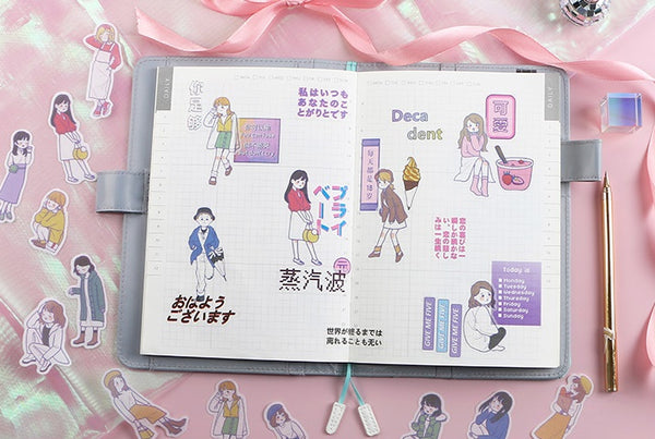 Harajuku [Paper Girl] Stickers Pack