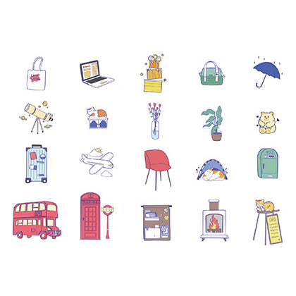 Harajuku Travel Life Sticker Pack