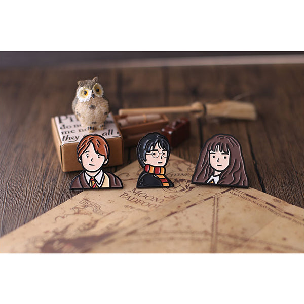 Harry Potter | Hermione Granger | Ron Weasley Enamel Pin By BANJiTiNO