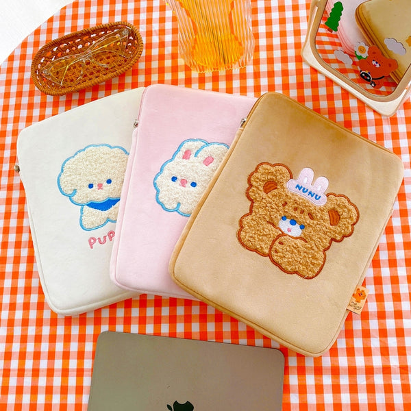 Hello Bear [Brown Bear] Tablet Sleeve By Milkjoy