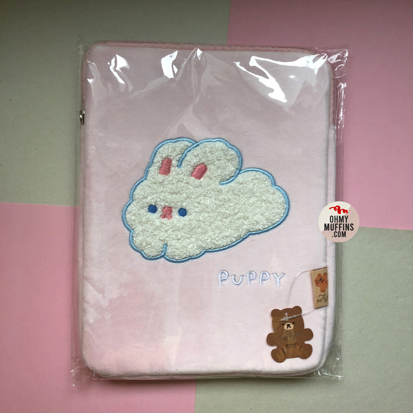 Hello Bear [Pink Rabbit] Tablet Sleeve By Milkjoy