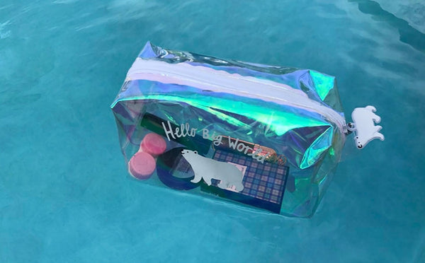 Transparent Box Polar Bear World Pouch By U-Pick