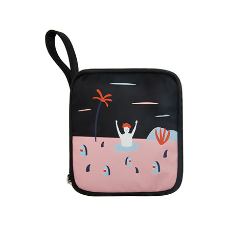 Ocean [Help!] Cosmetic Pouch By YIZI STORE X KOMESHOP