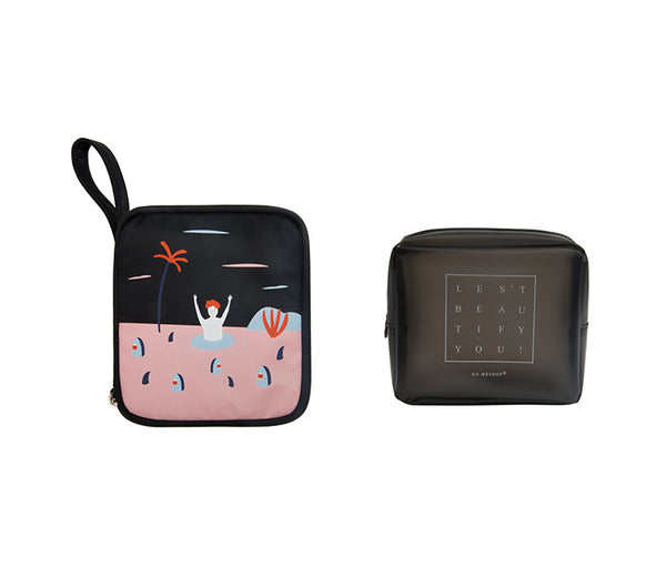 Ocean [Help!] Cosmetic Pouch By YIZI STORE X KOMESHOP