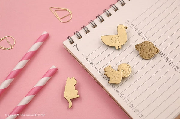 Hey Jude [Squirrel] Brass Pin By U-Pick X Somehow