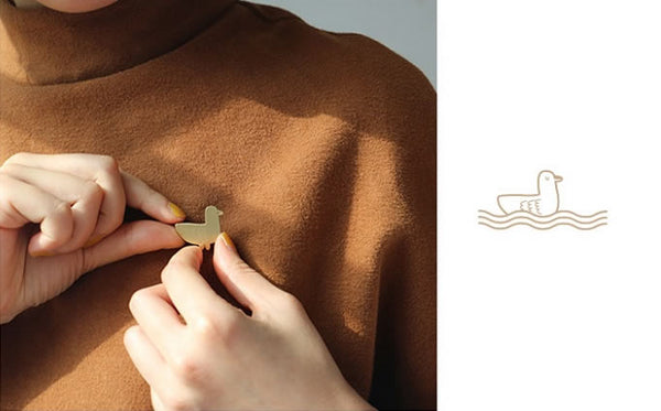 Hey Jude Duck Brass Pin By U-Pick X Somehow