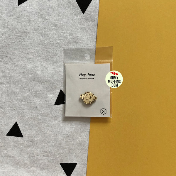 Hey Jude Planet Brass Pin By U-Pick X Somehow