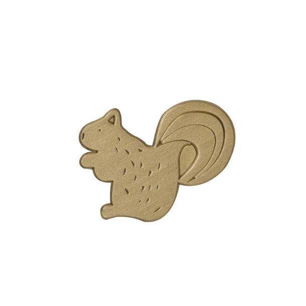 Hey Jude Squirrel Brass Pin By U-Pick X Somehow