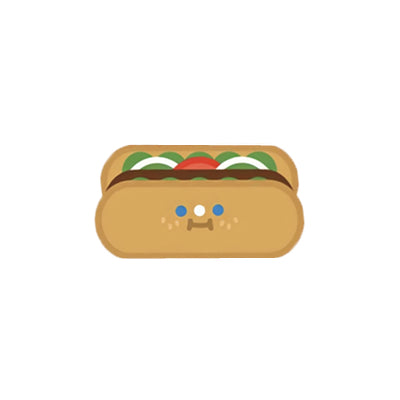 Burger Friends [Hot Dog] Acrylic Pin