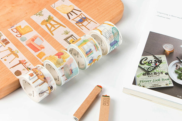 Side Table Washi Tape