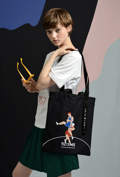 Wrestling It's Mine Tote Bag By YIZI
