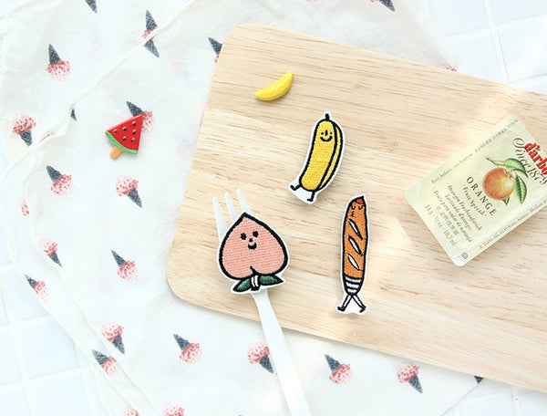 Stitch [Baguette] Brooch by Jam Jam