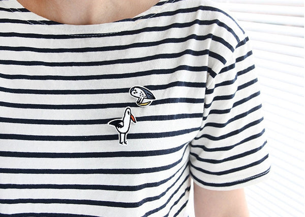Stitch [Albatross] Brooch by Jam Jam