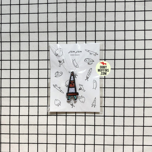 Stitch Cone Brooch by Jam Jam