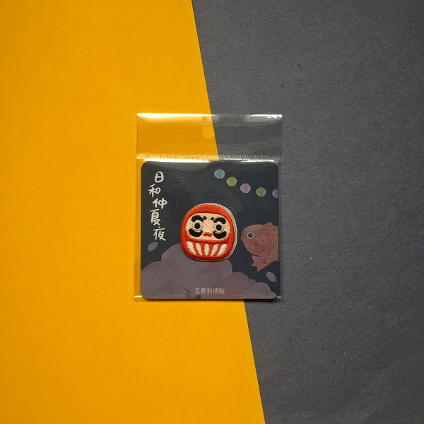 Japanese Summer Night [Dharma] Embroidered Sticker & Iron-On Patch