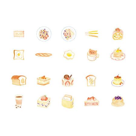 Japanese Dessert Caramel Pudding Stickers Pack