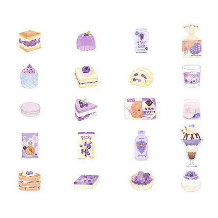 Japanese Dessert Grape Soda Stickers Pack