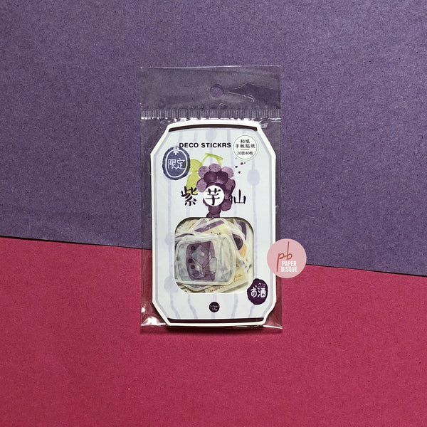 Japanese Dessert Grape Soda Stickers Pack