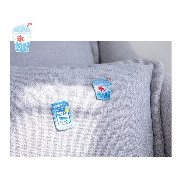 Japanese Drink [Calpis] Embroidered Sticker Patch