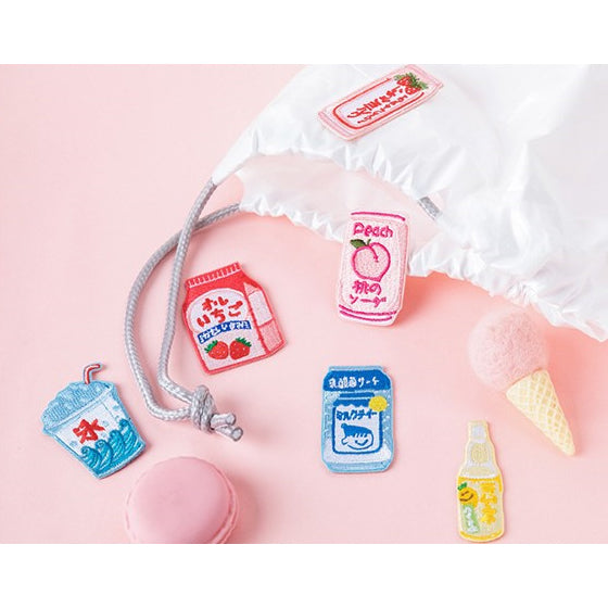 Japanese Drink [Calpis] Embroidered Sticker Patch