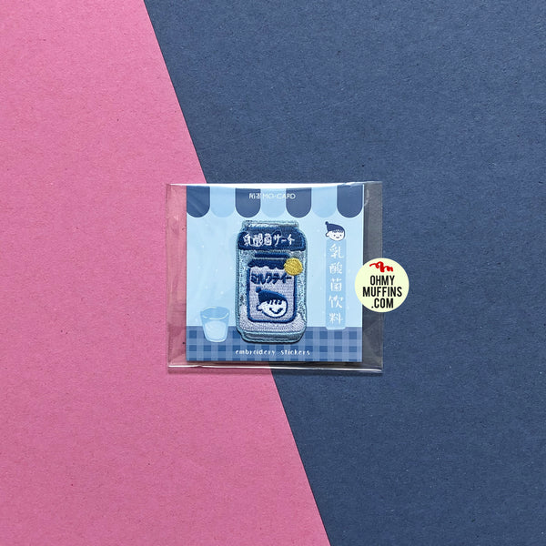 Japanese Drink Calpis Embroidered Sticker Patch