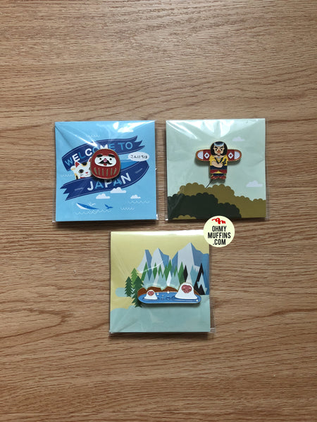 Japanese Style Enamel Pin By 生活日记