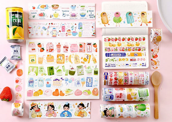 Japanese Snacks [Strawberry Milk] Washi Tape