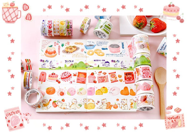 Japanese Snacks [Strawberry] Washi Tape