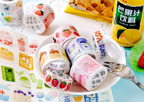 Japanese Snacks [Peach] Washi Tape
