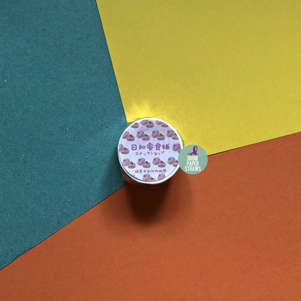 Japanese Snacks [Peach] Washi Tape