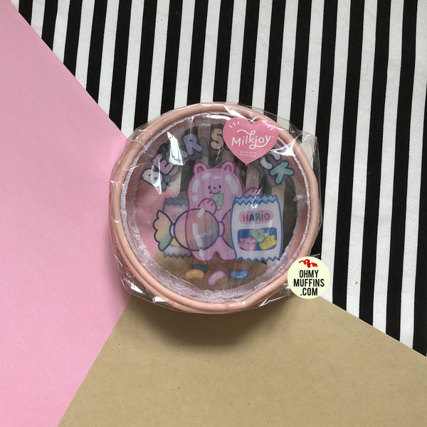 Jelly Bean Bear Bear Snack Round Pouch By Milkjoy