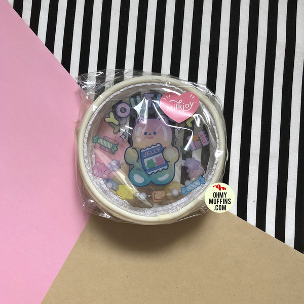 Jelly Bean Bear Youthful Round Pouch By Milkjoy