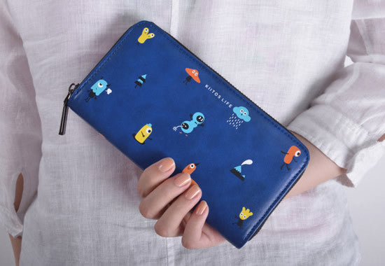 Long Tiny Monsters Wallet by Kiitos Life