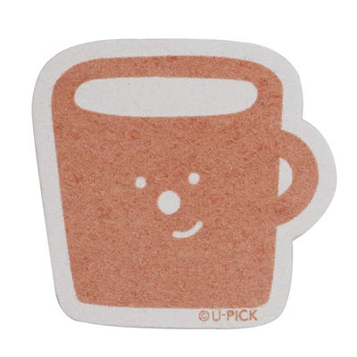 Multi-Purpose Bath Dishwashing Kitchen Sponge By U-Pick [ Cup | Donut | Ice Cream | Toast ]