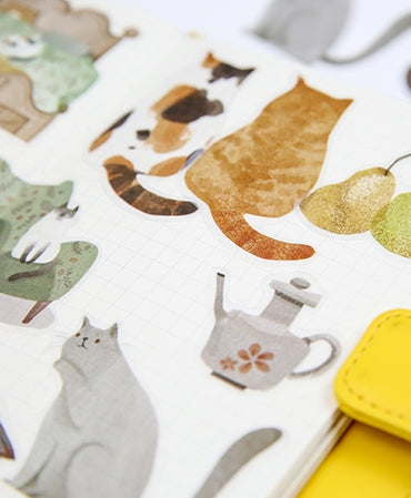 Elegant Kitty Cats Sticker Pack