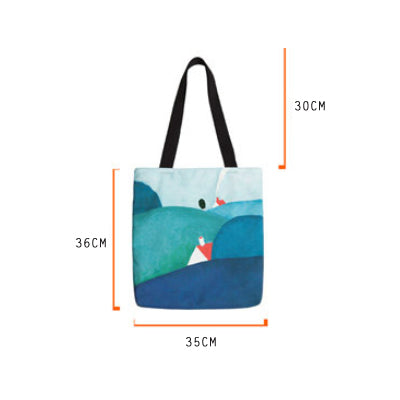 Landscape [Airplane] Tote Bag By YIZI STORE