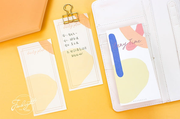 Lazy Time [Daily Plan] Notepad