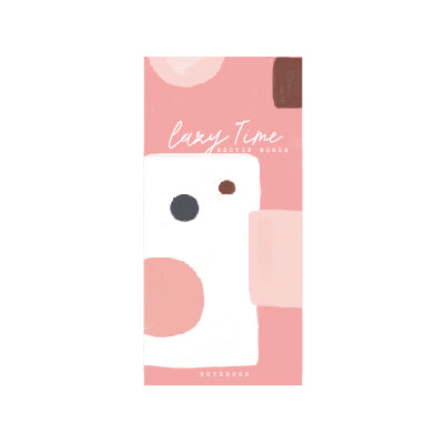 Lazy Time Rectie Words Notepad