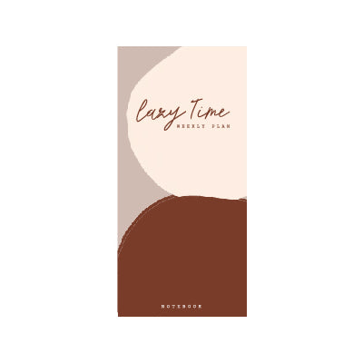 Lazy Time Weekly Plan Notepad