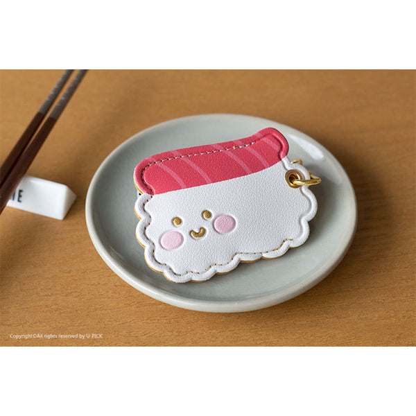 Leather Bag [Sushi] Key Chain By U-Pick