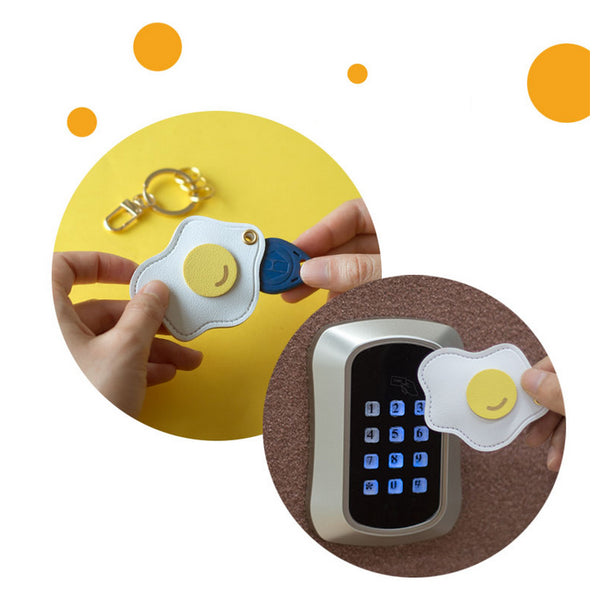 Leather Bag [Ice Cream Cone] Key Chain By U-Pick