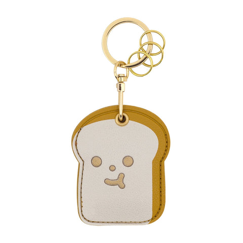 Leather Access Card Holder [ Bread ] Bag Key Chain By U-Pick