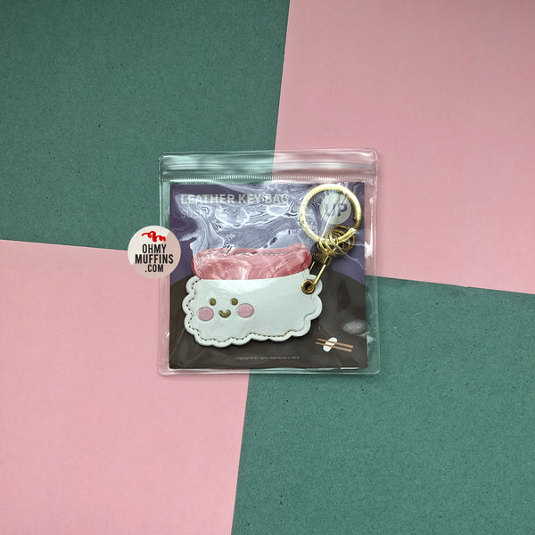 Leather Bag [Sushi] Key Chain By U-Pick