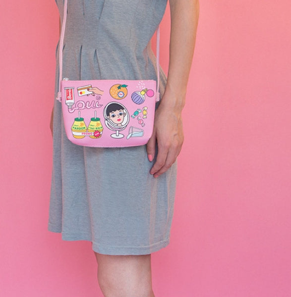 Mirror Semi Transparent Sling Bag By Bentoy